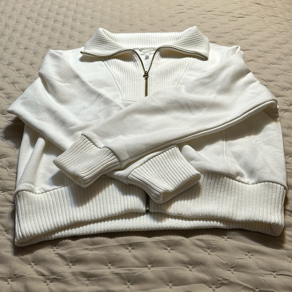 Fleece zip up cardigan